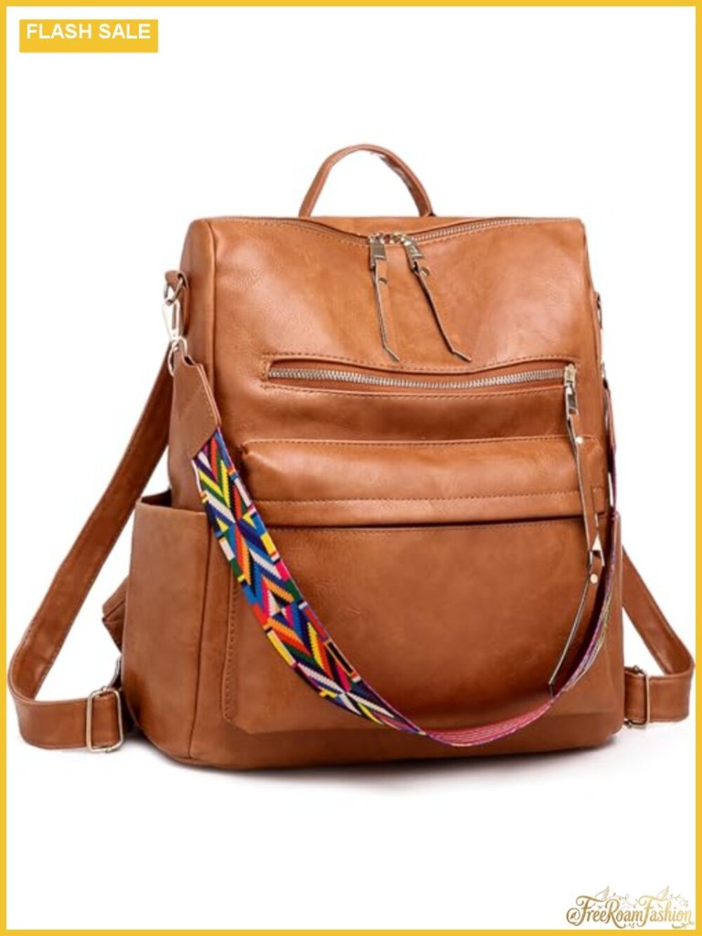 Women's Leather Multipurpose Convertible Fashion Backpack Purse Satchel Travel